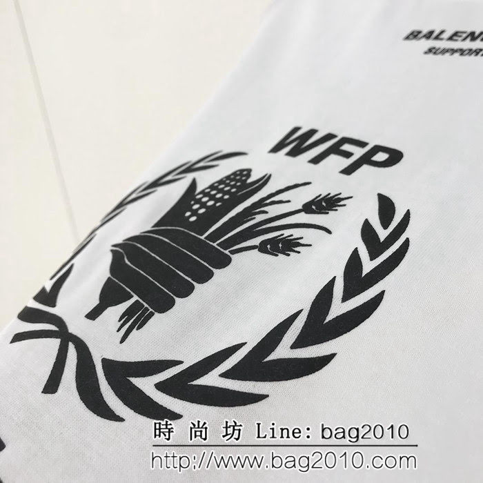 BALENCIAGA巴黎世家 世界糧食計畫署T恤 原版定制發泡印花技術 定制原版面料 情侶款 ydi2461